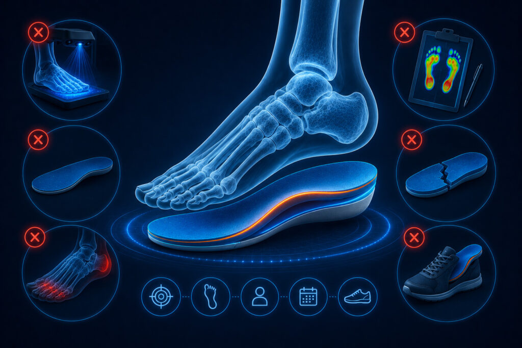 Los errores más comunes al elegir plantillas a medida para los pies